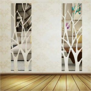 3d mirror tree art removable wall sticker acrylic mural decal home room decor us
