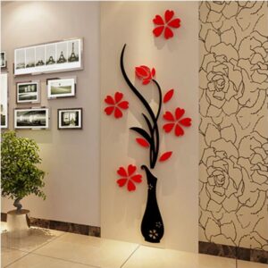 3d diy vase flower plum tree vinyl art wall sticker mural decal home room decor