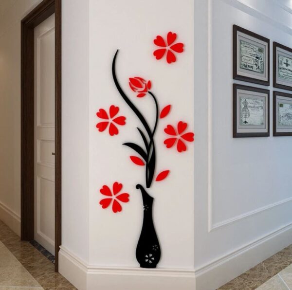 3d diy vase flower plum tree vinyl art wall sticker mural decal home room decor